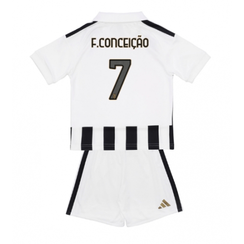 Juventus Francisco Conceicao #7 Maglia Gara Casa Repliche 2026-27 Bambino Maniche Corte Juventus Francisco Conceicao #7 Maglia Gara Casa Repliche 2026-27 Bambino Maniche Corte
